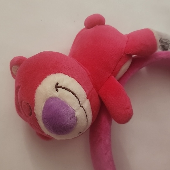 NWT Shanghai Disneyland Sleeping Pixar Lotso Bear Mickey Mouse Ears Headband - Picture 1 of 13